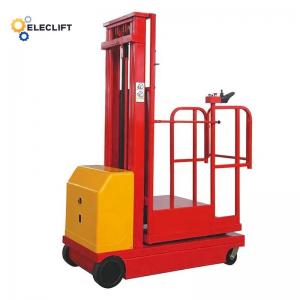 Cheap Solid Tire Electric Order Picker with 4Mph Travel Speed and 90Fpm Lower Speed for sale