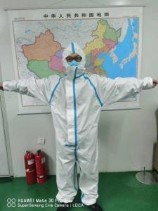 Cheap Waterproof Disposable Protective Coveralls For Medical Clinics , Hospital Ward , Inspection Rooms, Protective clothing for sale