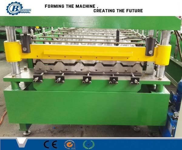 Quality Bluesteel Metal Roofing Roll Forming Machine 0.3-0.7mm Thickness 235MPa wholesale