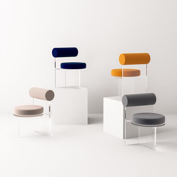 Bedroom Living Room Custom Acrylic Furniture Clear Acrylic Chair 45 X 45 X70cm