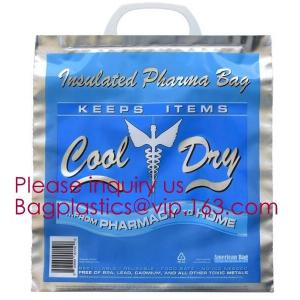 Cheap Aluminum Foil Insulated Cooler Bags Waterproof Folding Thermal Lunch Bag,Zip-Lock Grocery Handle Thermal Insulation Cool for sale