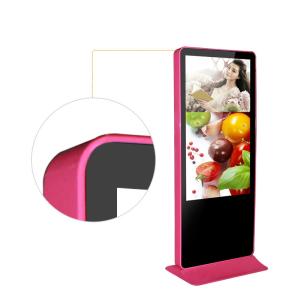 Cheap 55 Inch Free Standing Digital Signage 4g / Wifi Network Support Optional Color for sale