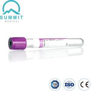 China Siliconized Purple Cap K3 EDTA Vacutainer Tubes, PET Tube, 13mm*75mm on sale