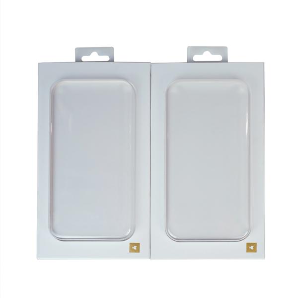 Custom Printed Phone Case Packaging Box White Cardboard Paper Boxes With Window