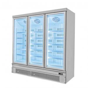 Cheap Promotion Frozen Food Supermarket Display Refrigerator with Glass Door for sale
