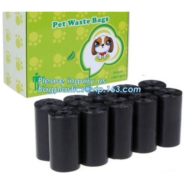 Disposable Dog Excrement Pop Shit Pet Trash Garbage Waste Disposal Dog Poop Bag, 100% biodegradable colorful pet waste b