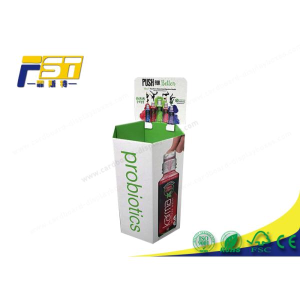 Custom 4C CMYK Printing Retail Dump Bin Display Cardboard With Removable Header