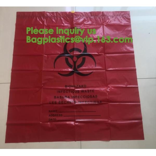 Bio Hazard Tote Bags,Stick-on Red Bio Hazard Waste Bags 6" x 6" 200/Bx,Shop Bio Hazard Shoulder bags online bagease pack