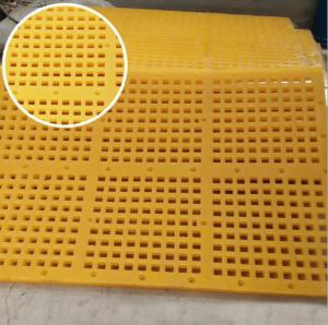 China Square Polyurethane screen panel mat tension pu screen panel with hooks on sale