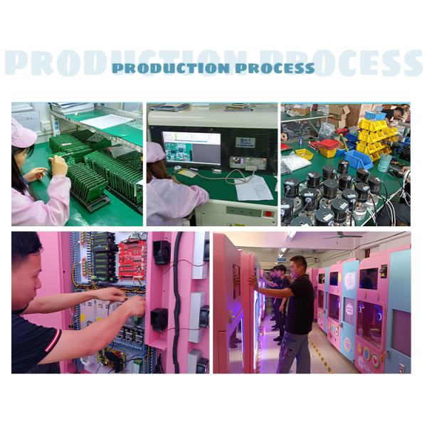 Commercial Automatic Cotton Candy Vending Machine ROHS Multi Language