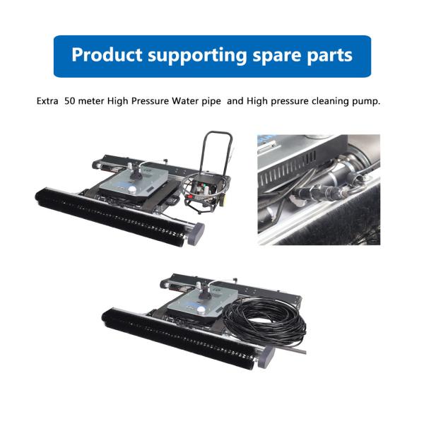 High Pressure Water Pump Clean-In-Place Solar Panel Cleaning Robot with Remote Control