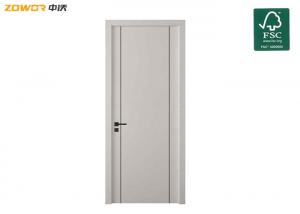 China PU Paint Hotel Bedroom Solid Core Flush Type Oak Wood Door on sale