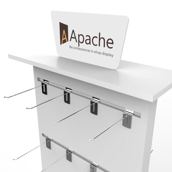 POP Sock Display Stand Double Sided Wooden Retail Sock Display Rack For Clothes Shop