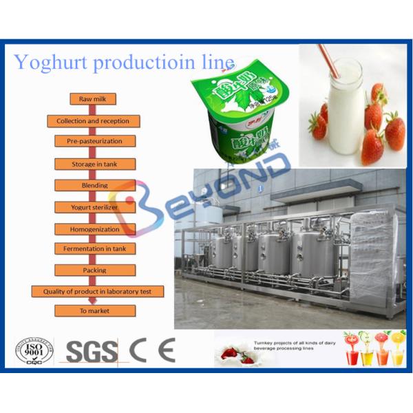 PLC Control Industrial Yogurt Making Machine For Yogurt Manufacturing Process