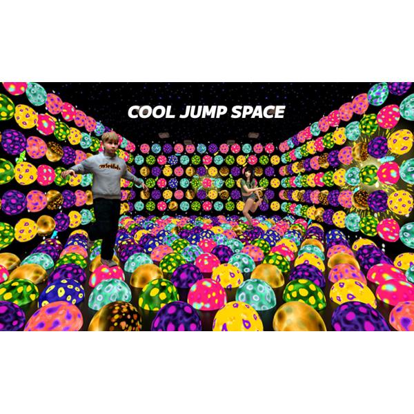 Indoor Cool Jump Space Bouncing Sphere Floor Interactive Projection
