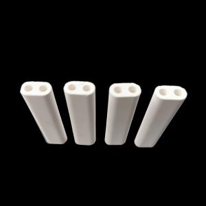 China 1400 Degree Ceramic Alumina Tubes High Temperature Heating on sale