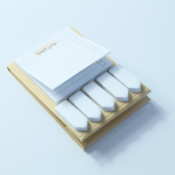 Off Set Paper Personalised Desk Calendar Small 52 Sheets Glue Binding With 5 Stick Notes