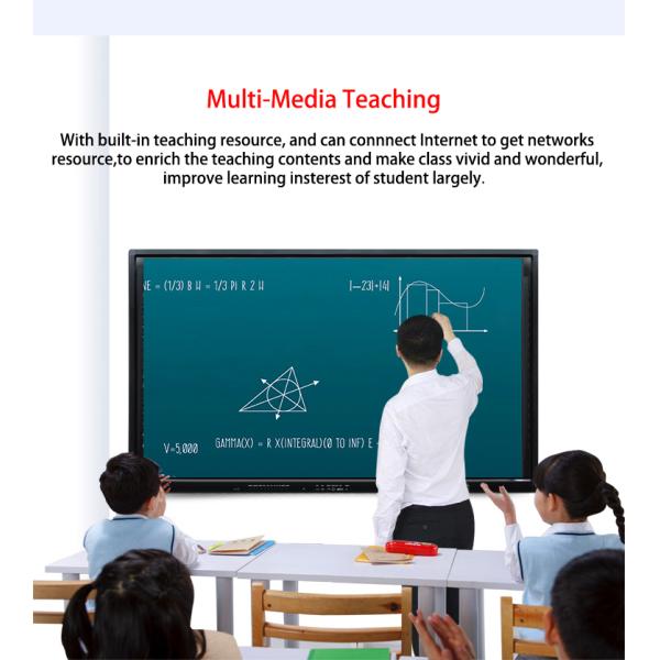 86 inch Mobile Interactive Whiteboard , CE Education Smart Board