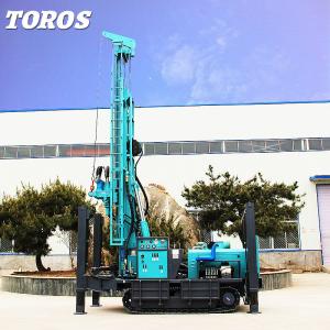 China YUCHAI Engine Diesel Powered 300mm Water Well Drilling Rig 7000kg Weight on sale