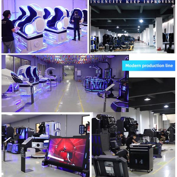Indoor Circular VR Driving Game Machine With 2 Seats 3000w