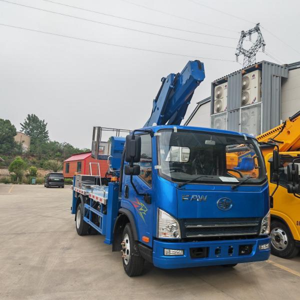 Quality FAW RHD Aerial Working Platform Trucks High Altitude Lift Overhead Bucket Lift Truck wholesale