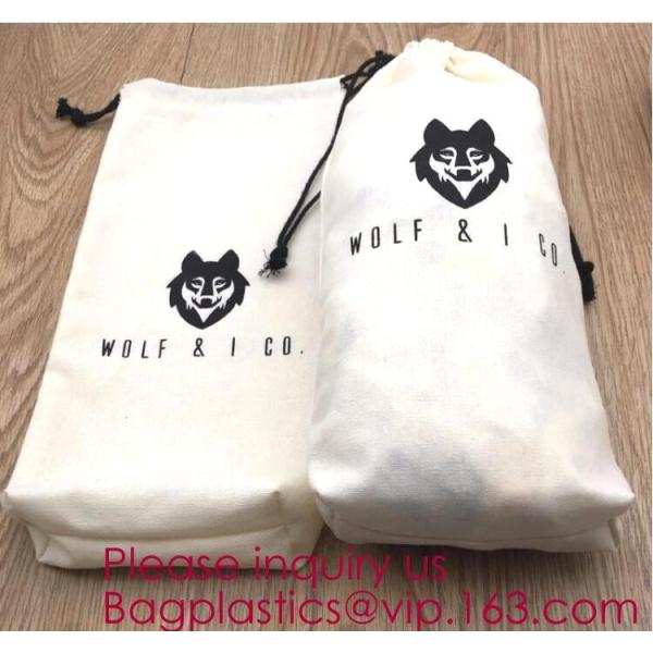 Black Cotton Linen Packaging Pouch With Grosgrain Ribbon,Linen Grid Printed Drawstring Storage Bag Pouch Organizer BEGAS