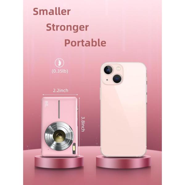 Self Timer 1080P Point And Shoot Camera Lightweight Digital Pocket Camera