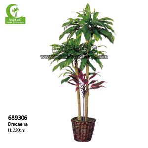 Cheap Wholesale Stunning 220cm Artificial Dracaena Tree Space Decor For Indoor Decoration for sale
