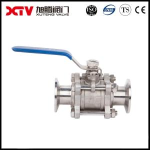 Cheap US Xtv Industrial PTFE Lined Clamp Sanitary Stainless Steel Floating Ball Valve Ideal for sale