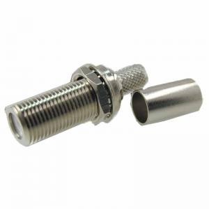 Cheap RF Coaxial Connector F Female bulkhead Crimp for RG316 RG178 Coaxial Cable for sale