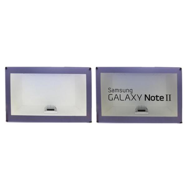 White Touch Screen Transparent Lcd Showcase With Android System / Remote Control