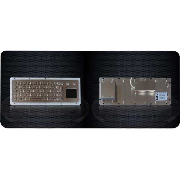 IP65 Stainless Steel Backlit USB Keyboard With Tough Touchpad