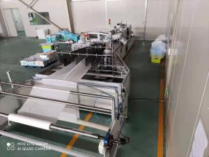 China automatic bed sheet folding machine for sale Spunlace Nonwoven Fabrics 1600KG 9.5KW on sale