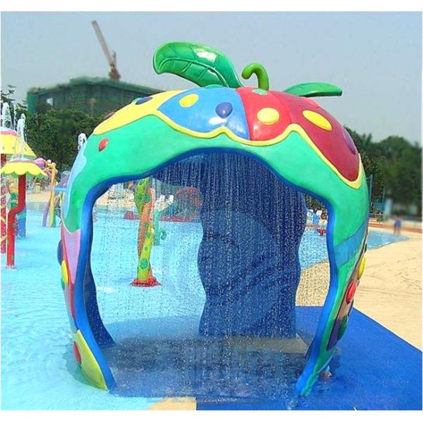 CE 2.5m Height Water Splash Pad Fiberglass Ribbon Combination Water Spray Arch