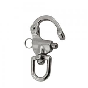 Cheap 304/316 Stainless Steel Marine Quick Release Swivel Eye Snap Shackle with Standard Size for sale