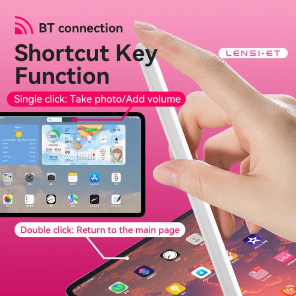 Wirelessly Charging Plastic Stylus Pen For Ipad Capacitive