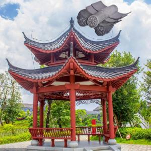 Buy cheap Unglazed Gazebo Chinese Clay Roof Tiles Matt Gazebo Bent Handmade Craft from wholesalers