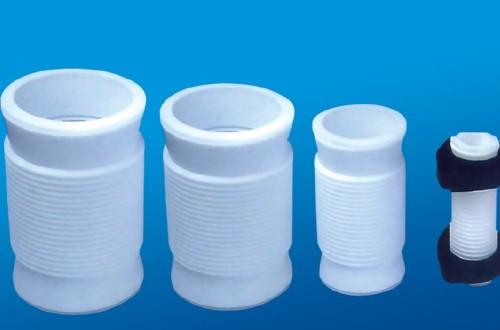 Quality White PTFE tube , 2.10g/cm³ PTFE Soft Joint / PTFE Material For Metal Tube wholesale