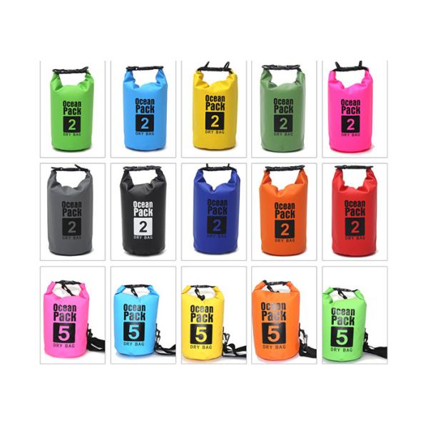 Floating 500D PVC Waterproof Dry Bag For Kayaking Custom Size