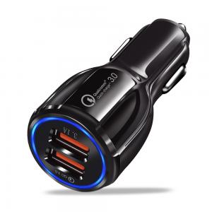 China Black USB Car Charger MP3 Player Dual USB FM Transmitter High Frequency on sale