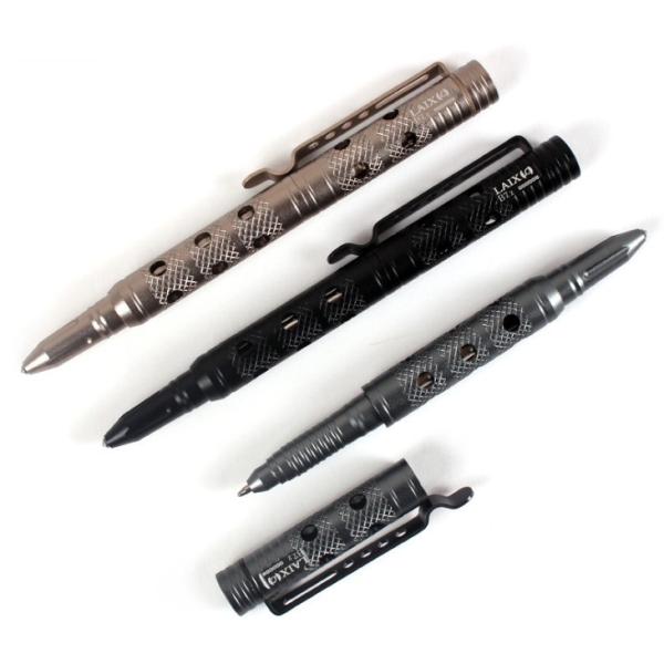 Less quantity Stainless steel LED tactical pen with multi-functional self-defense pen