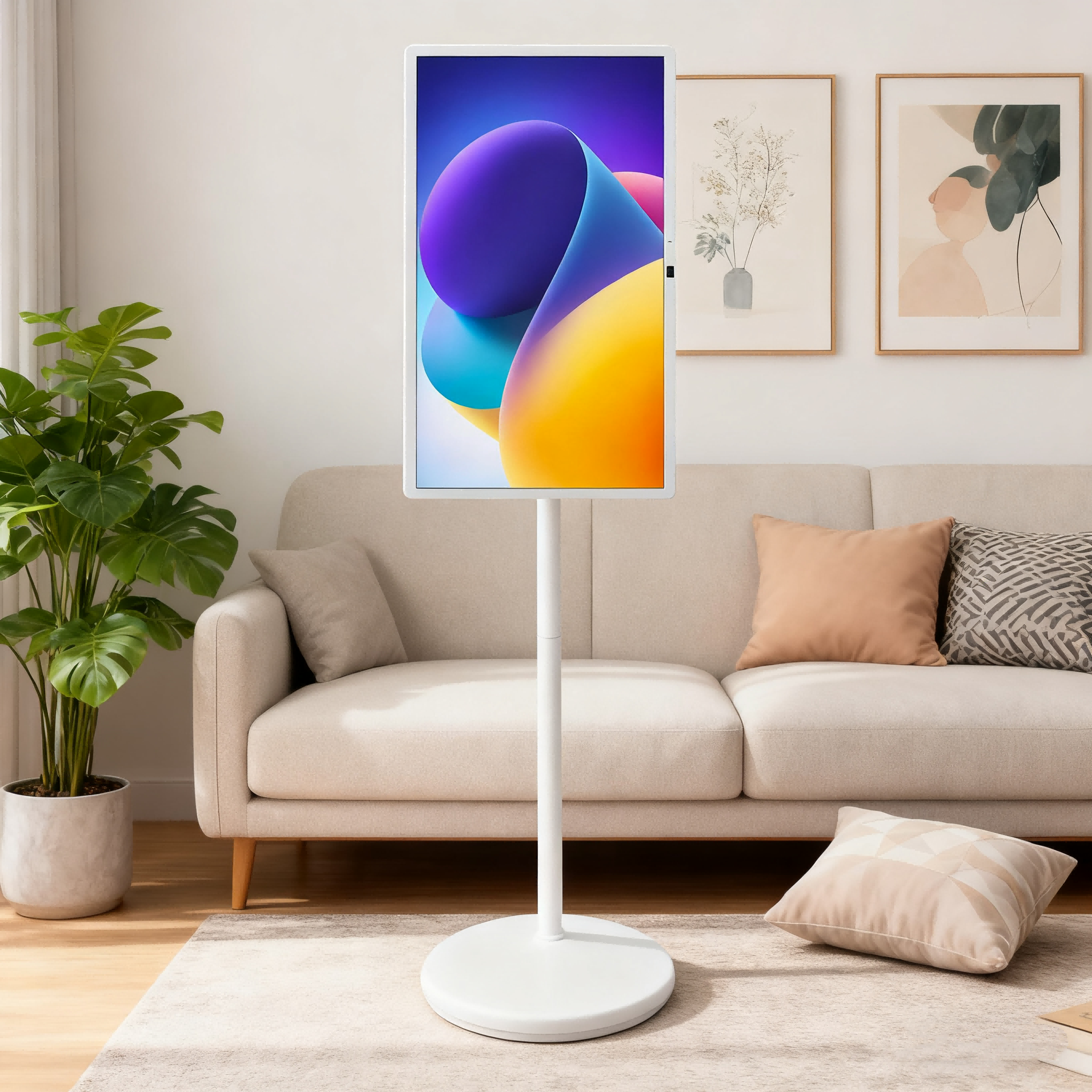 Android Battery Powered Smart TV Tablet Interactive Touch Screen with LED Backlight