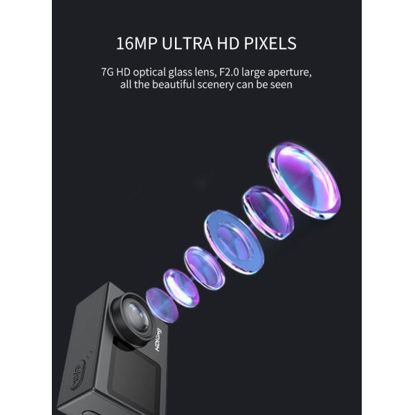 16m 8m Hd Wifi Action Camera Selfie Gyro Stabilisation Outdoor Sports