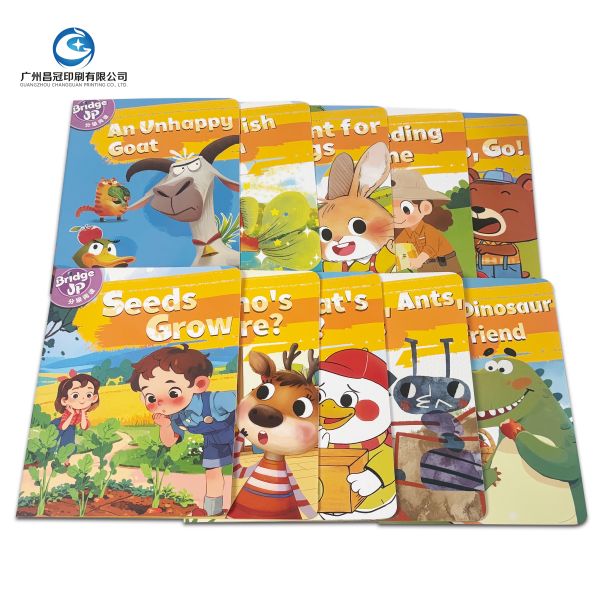 Sun Fly Print on Demand Custom Full Color Hardback Cardboard Publishing Books Kids Children Board Book Printing