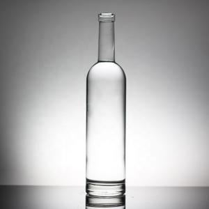 Cheap Industrial 750ml Crystal Glass Liquor Bottle with Frost/Paint/Printing Decoration for sale