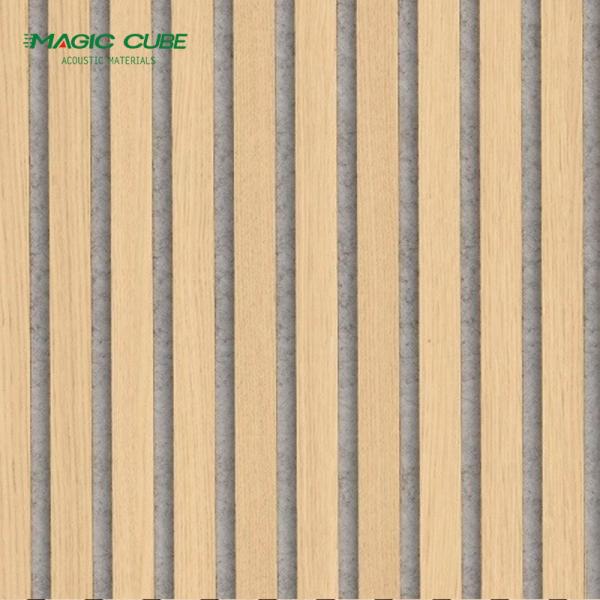 HPL 12mm Thickness Wood Slat Acoustic Panels with Gun Nail Accessories