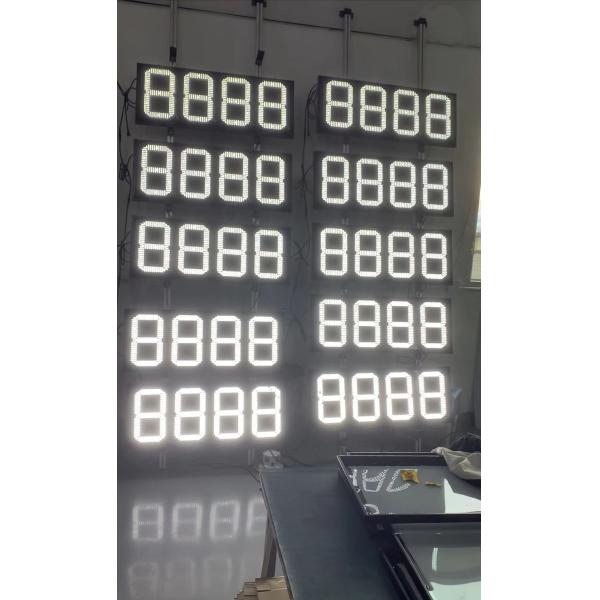 OUTDOOR GREEN LED SIGNS PRICES WITH 12 INCH DIGITS FOR DOUBLE SIDES