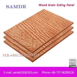 China Fiber Cement Wood Grain Cladding Board 3050*192*7.5/9mm on sale