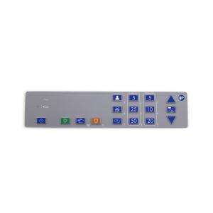 Cheap Opaque White Custom Silicone Rubber Keypads With Matt PU Coating​ for sale