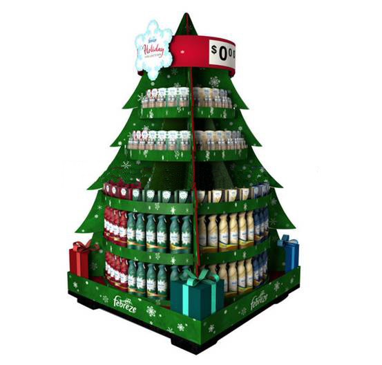 Slatwall Customize Wood Display Stands MDF For Drinking / Iceream